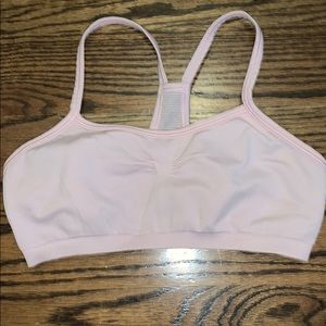 Like new ivivva pastel/ light pink sports bra.